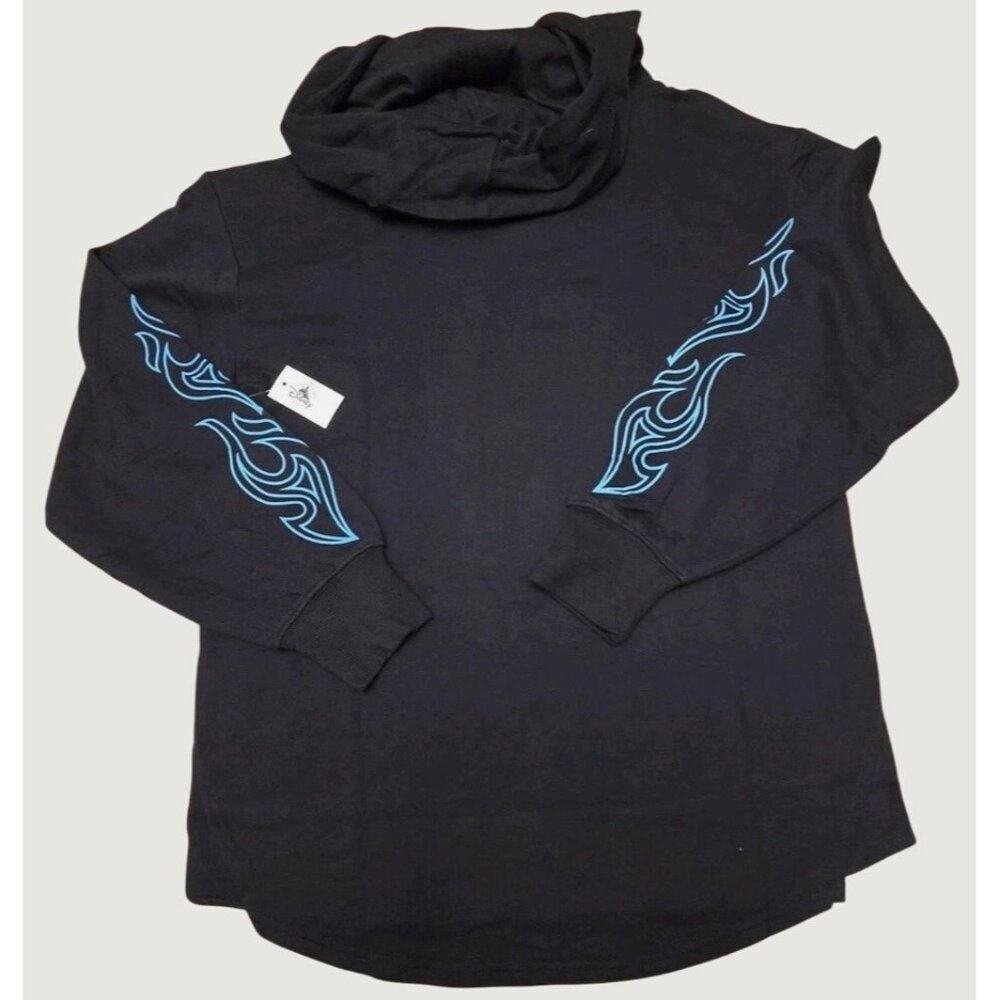 NEW NWT Disney Hoodie Adult Large L Blue Hercules‎ Hades Hot Head Pullover Parks - Picture 2 of 6